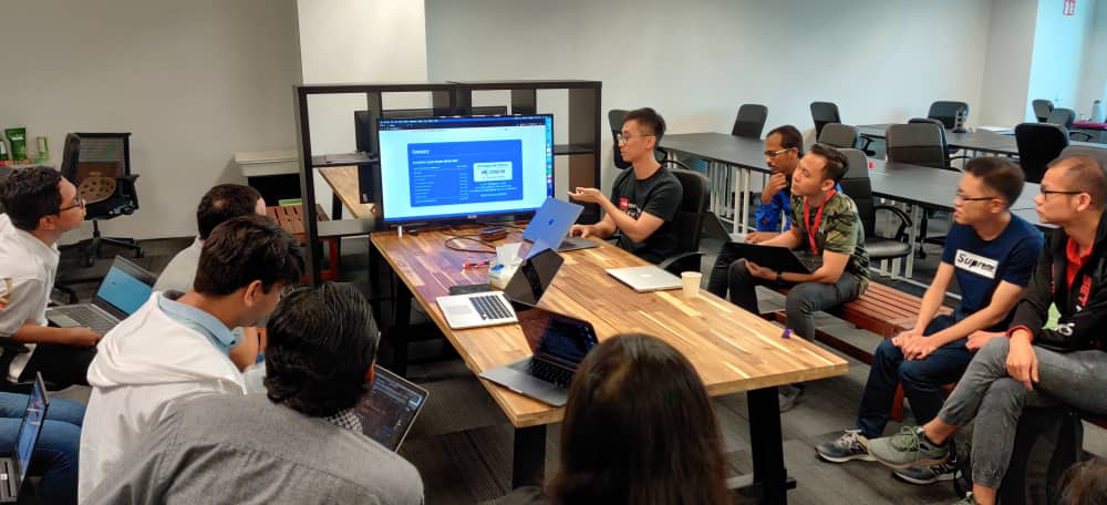 KaodimTech's tweet photo. Last week for our showAndTell, we had Adrian and Khaled presenting. Adrian showed off his first React project and @khaledmouammer displayed his love for GraphQL! https://t.co/o807vez2wf