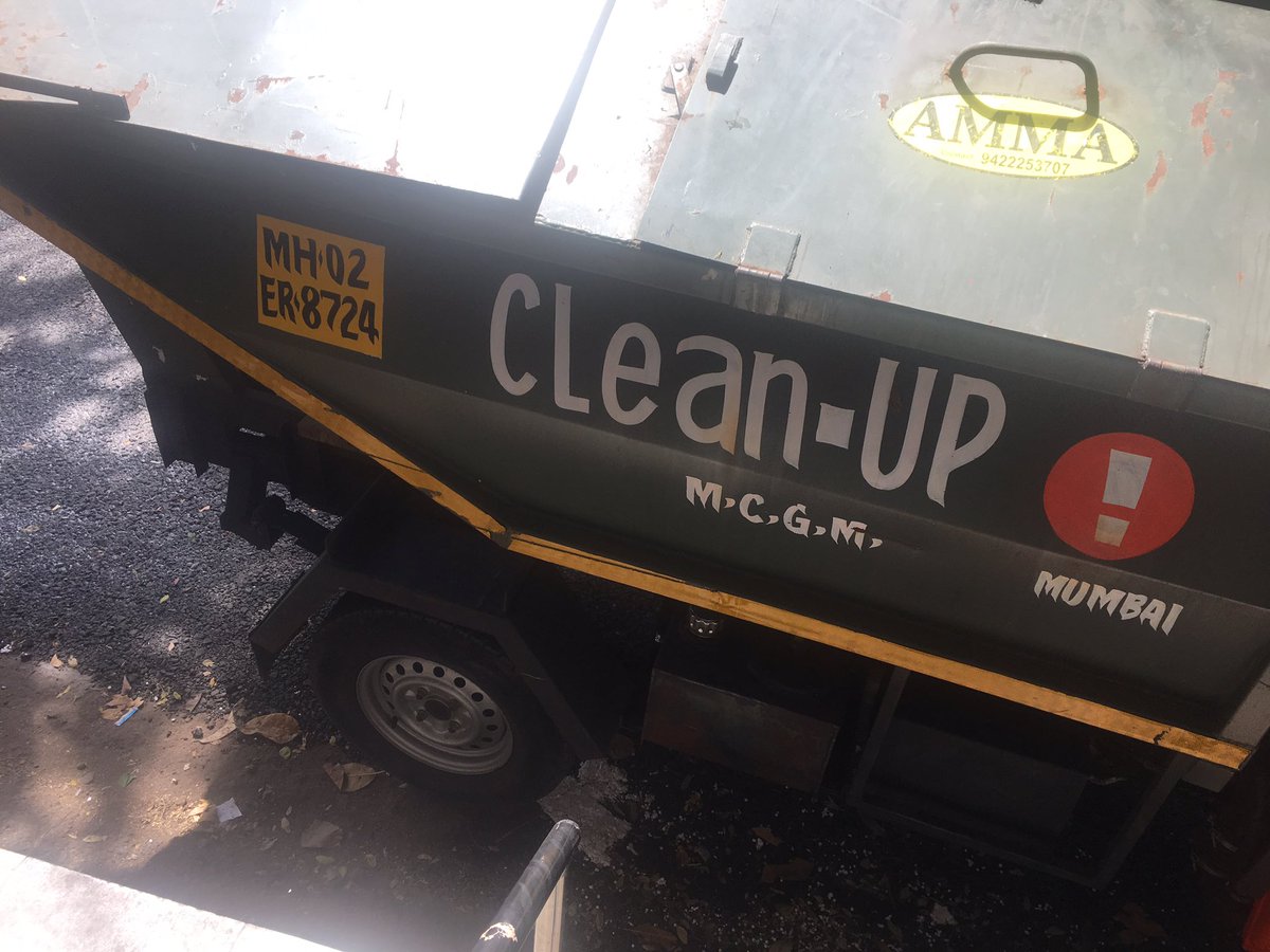 KarynJMartin's tweet photo. Garbage trucks are being parked directly outside private property. Especially with the COVID19 threat why is this being allowed? @mybmc https://t.co/2Za2qUOEux