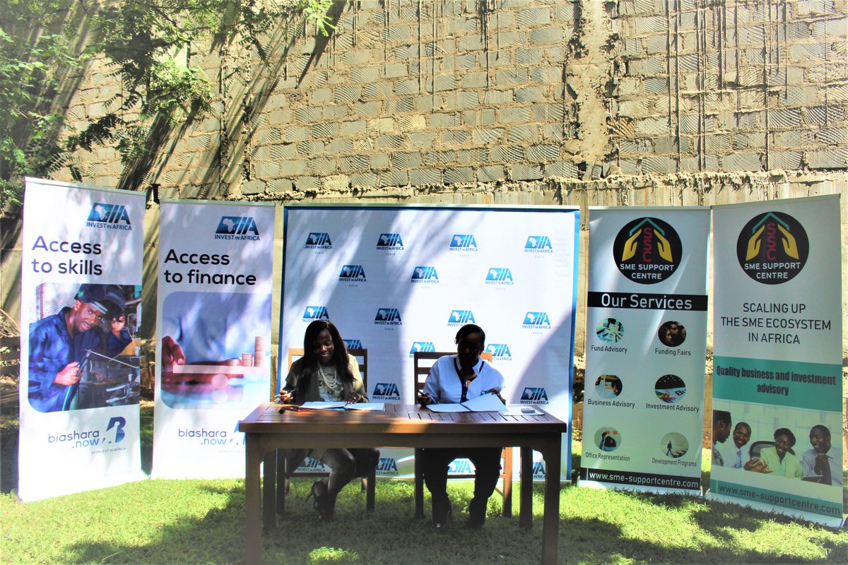 IIA_Kenya's tweet photo. @IIA_Kenya  today entered into a partnership with the @smesupport_ke to initiate a collaborative effort aimed at improving access to finance for SMEs. #Success2020 https://t.co/pI251D2uuW