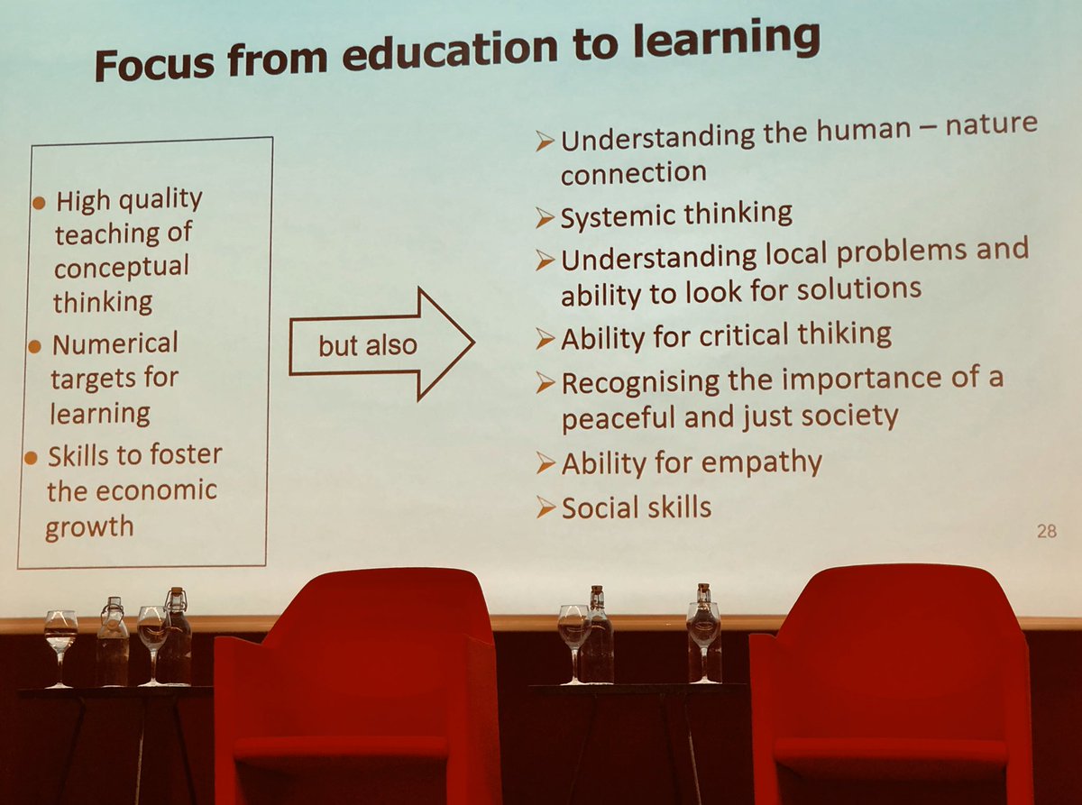<a href="/GUNi_net/">GUNi Network</a> Eeva Furman, Director of the Finnish Evironment Institute -SYKE, shows the educative way toward sustainable development. #GUNiSDGs