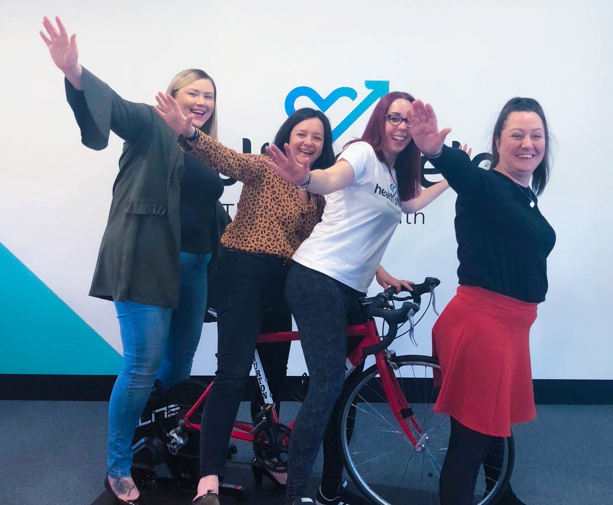 HealthShieldUK's tweet photo. Inspired by International Women’s Day & #SpinforSmartWorks, we’re holding a 500-mile spin challenge led by our enthusiastic team captains. Money raised will go to @SmartWorksHQ, a fantastic charity that helps unemployed women back into work. https://t.co/oSQP2YNu5r #IWD2020 https://t.co/V62avs6O94