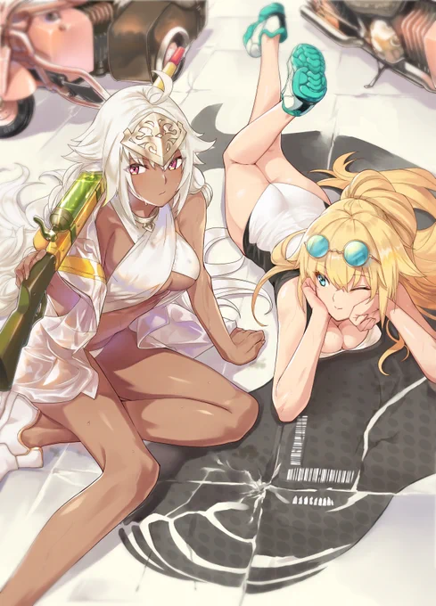 [絵]ジャンヌ(?)兩枚☺️ 