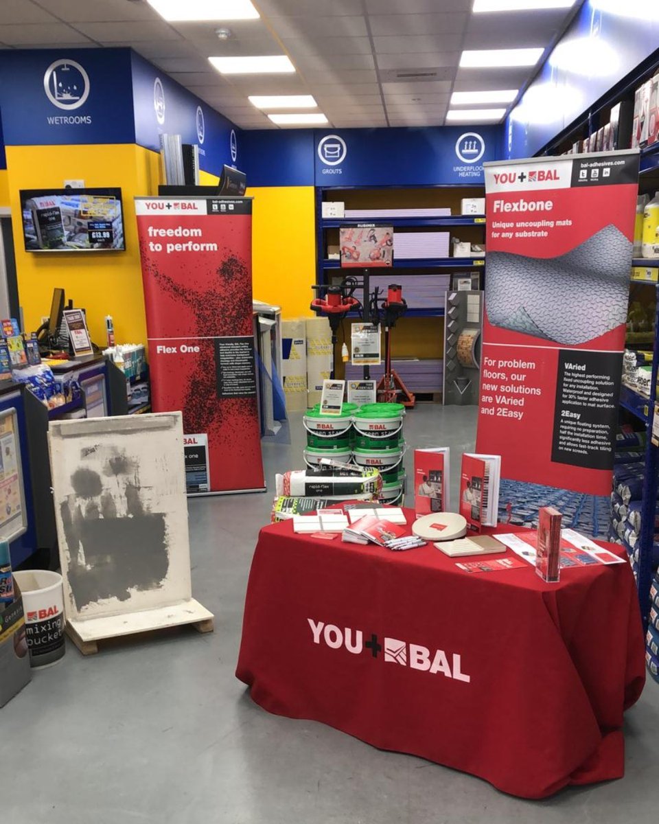 BALtiling's tweet photo. #Tiler from #Derby? Drop in to @CTDTrade Ascot Drive this morning and get giveaways, #tiling advice, watch demonstrations and Buy 4 get 1 Free on a selection of BAL products!!

With @BAL_Geoff

#Derby #Tiling #Tiles #TradeDay https://t.co/68YjGAyrXy