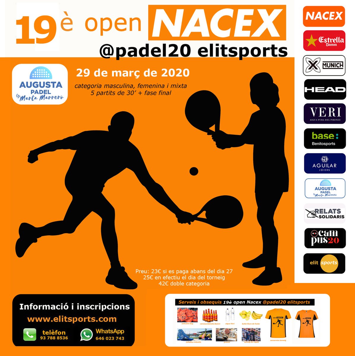 Padel20Torneig's tweet photo. 💥 Inscripcions obertes💥
🏆 19è open @nacex_ @padel20
2⃣9⃣ de març 2020
📍@AugustaPadelStQ
🖥️ https://t.co/VYeOIHjAvm
📞 646023743
No t'ho perdis , no hi faltarà de res 🍺🥛🍏🎁
#padel #torneigpadel #torneopadel #opennacex #santcugat #deporte #esport https://t.co/syd5VeyEBv