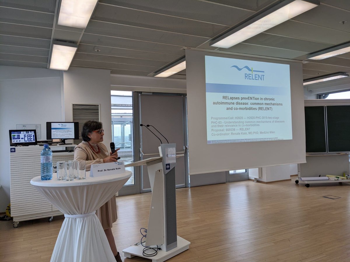 Live from Vienna, Prof. @RenateKain opens the <a href="/RELENT_EU/">RELENT project</a> #International #symposium on #PrecisionMedicine in #autoimmune #diseases