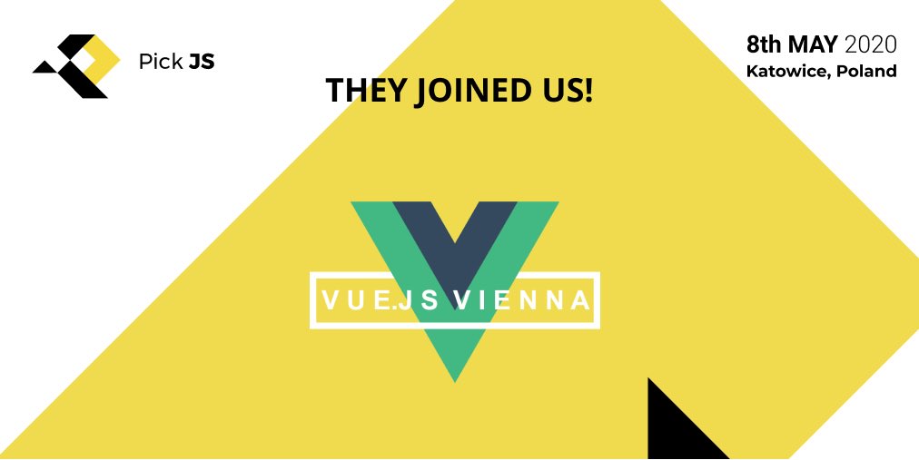 PickConferences's tweet photo. @vuejsvienna is joining us as a community partner! They create a local group for anyone interested in Vue.js topics. If you're around, join them or just take a look at their website: https://t.co/NSudddo7nX https://t.co/cdqkku715U