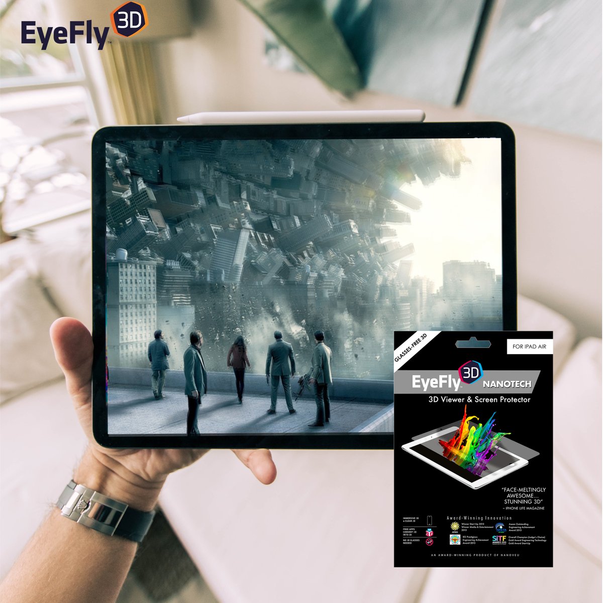 EyeFly3d's tweet photo. Any plan for weekend? How about watching a 3D movie at home? With glasses-free 3D technology, EyeFly3D helps you to achieve that easily. 

Explore more at https://t.co/qkM49iQIXK

#3D #screenprotector #tech #FridayVibes #3dmovie #movies #movietwit #weekend #FridayThoughts #ipad https://t.co/u2uNd21kYt