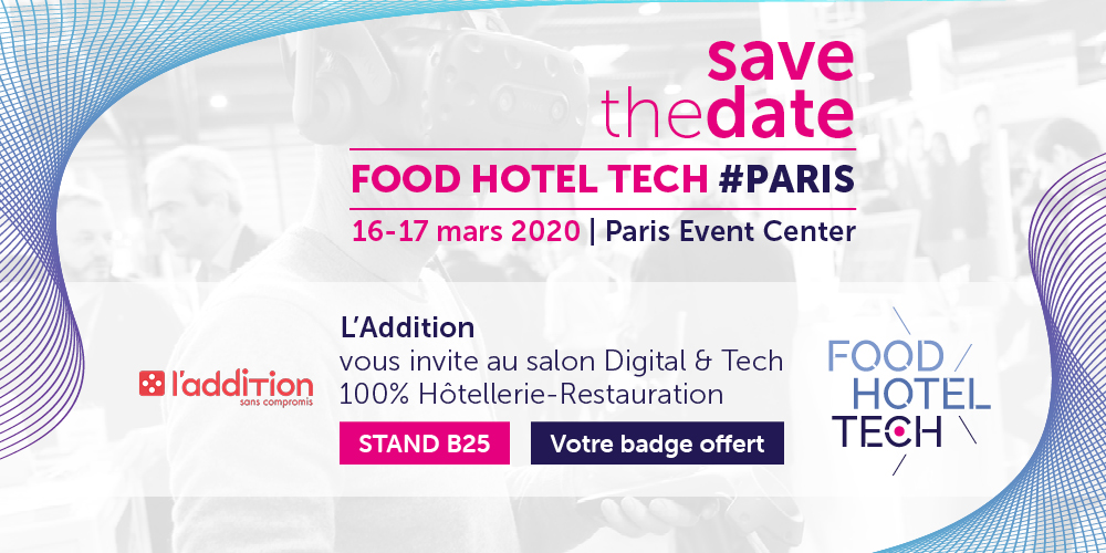 [ÉVÉNEMENT] - Car ce n'est pas un petit #virus qui va nous empêcher de participer au salon <a href="/foodhoteltech/">Food Hotel Tech</a> ! 👊🏻

On se retrouve les 16 et 17 mars sur le stand B25. Entrée limitée à 2 500 visiteurs, mais nous sommes prêts à tous vous accueillir ! 🤗

#event #restaurant #paris #tech