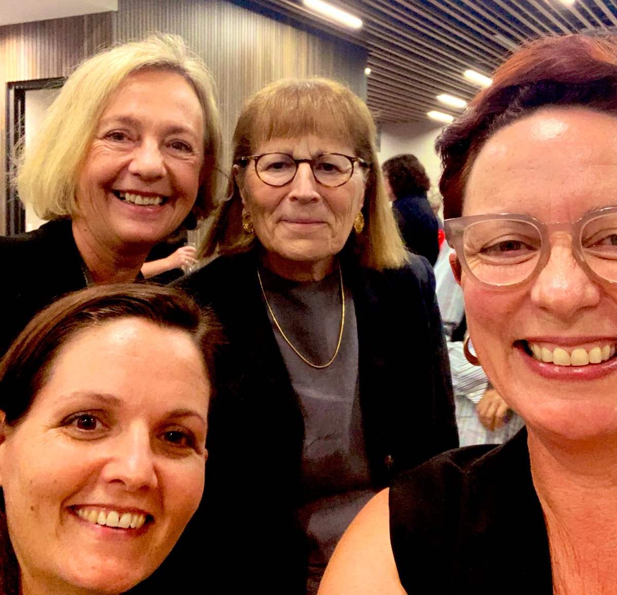 Raecooper1's tweet photo. #jessiestreetlecture #wwrg #squad brilliant lecture from Prof Judy Wajcman with @meraiahfoley @ProfMarianBaird tonight at @sydney_business. https://t.co/n1DP1EoEv9