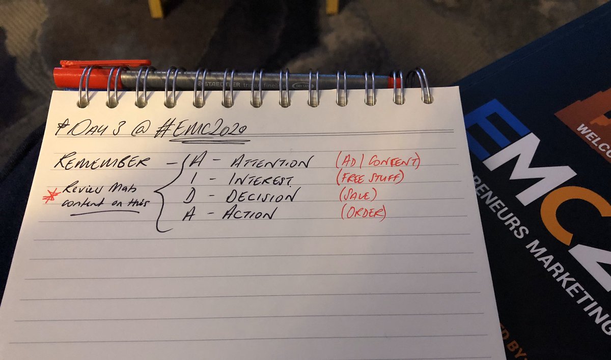MrSteThompson's tweet image. Question....
Are you doing your marketing the right way for results? 
💯 A.I.D.A. 😉

#EMC2020 
I encourage anyone to get on the priority list for next years event - See you there 👍
✅ emc2021.com