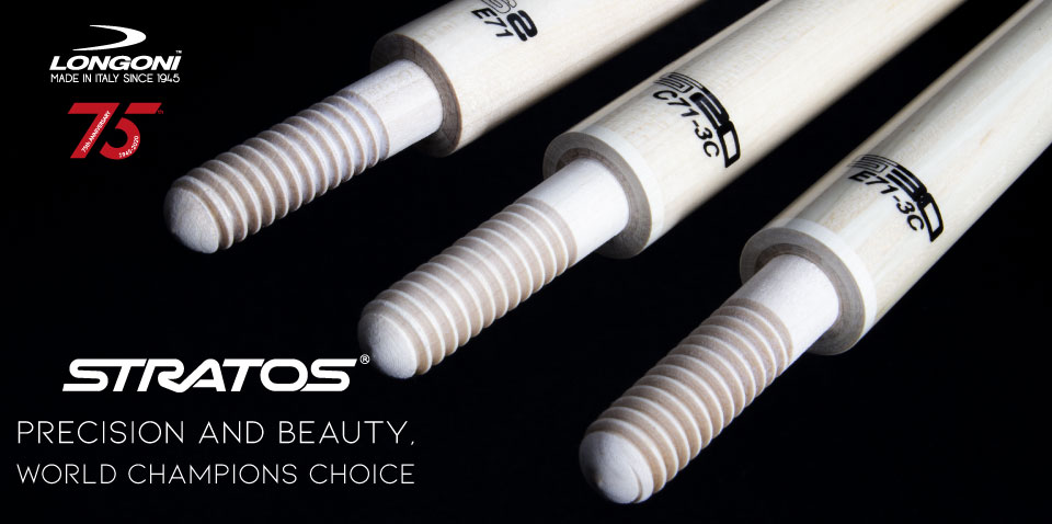 longonicues's tweet photo. In the last two decades dozens of records, world titles, European and national titles, world cups have been achieved by the Longoni players using the widest and most updated range  of laminated shafts : Stratos by Longoni. S2,S20 and S30 for pool and carom, the champions choice. https://t.co/EkR0dIsTUt