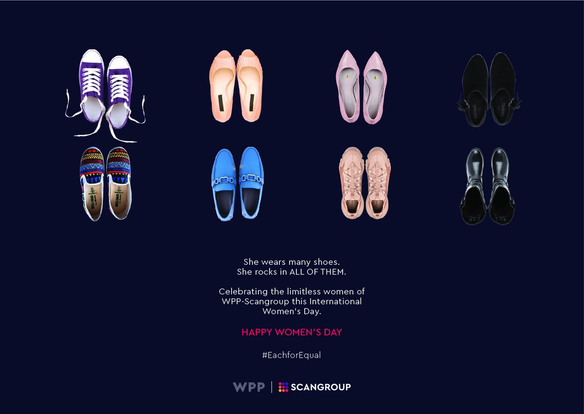 Here’s to the strong woman, who rocks every shoe she wears. Happy #InternationalWomensDay. #EachforEqual