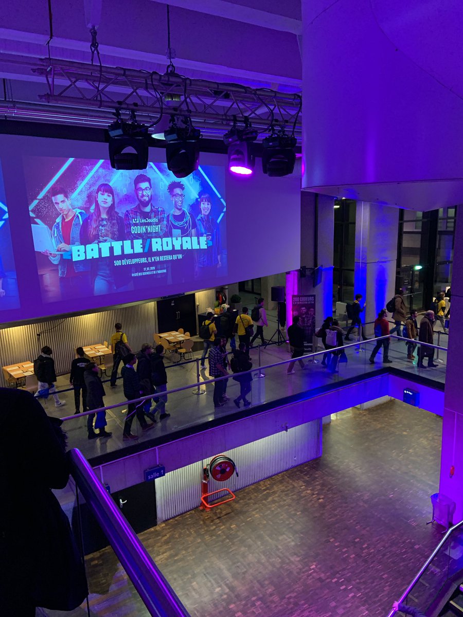 BeMyAppFR's tweet photo. La semaine dernière nous avons organisé:
la #CodinNight < Battle / Royale > à Paris.
Toute notre équipe a spécialement été mobilisée pour cet évènement qui a accueilli près de 500 personnes à la Cité des Sciences. Y étais-tu? 😼 https://t.co/aAKL95IKmO