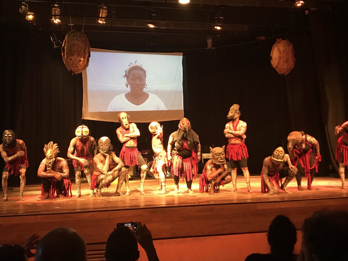 Thought provoking live art “Vinyango - Indigenous voices” by ASEDEVA at the National Museum of Tanzania, Dar es Salaam, about the life and death of masks in and out of the museum. ‘Beyond Collecting: New Ethics for Museums in Transition’, 5-6 March 2020, ⁦<a href="/goetheinstitut/">goetheinstitut</a>⁩