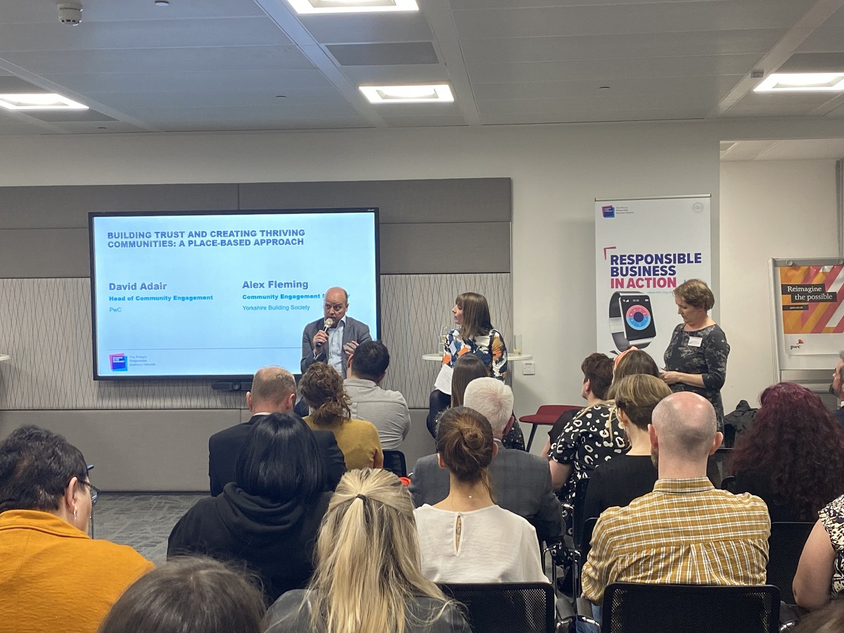 BITC's tweet photo. 5/7 @davidradair talked about taking a collaborative approach to #socialmobility through @PwCYorksNE @PwC_UK &amp; partners work with schools in #Bradford including #enterprise advise, #resilience mentoring and #digitalupskilling… https://t.co/RnMNEEql5u