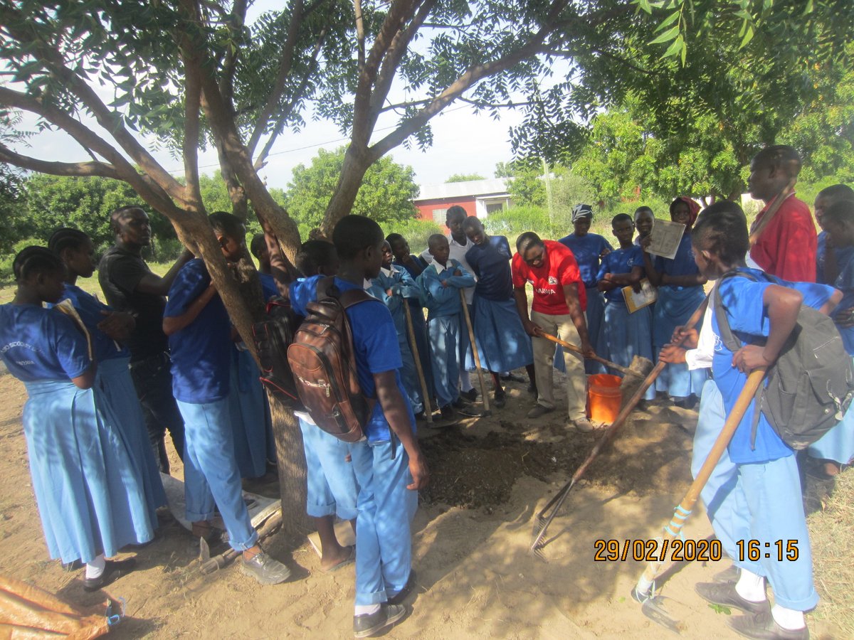 OMAWA2010's tweet image. To mitigate the impact of climate change OMAWA is expecting to provide environmental education and plant more than 3000 trees in six schools in Moshi district
OMAWA conducted environmental training and tree nursery establishemnt at Msitu wa TemboSecondary school @PaulHodgesTrust