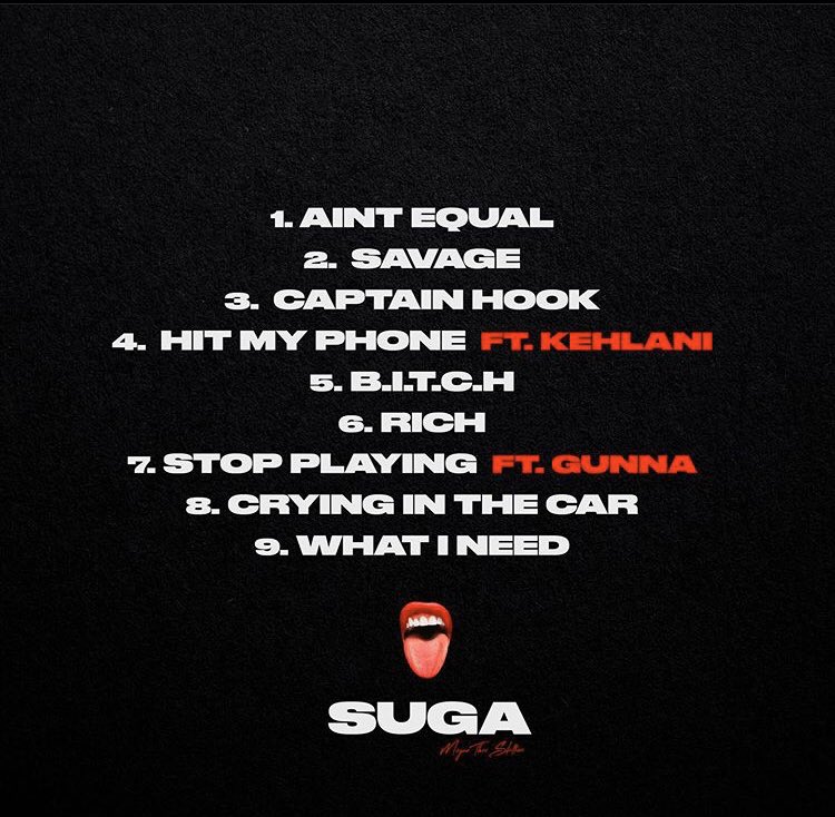 notyadaddi's tweet photo. #SUGA OUT NOW! #AintEqual is a mad vibe and already a fave. She went all in and I’m hoping someone feels the need to think they were being dissed. Let’s show @theestallion some love y’all.
Other faves : #Savage #CaptainHook https://t.co/OTnwoom0LU