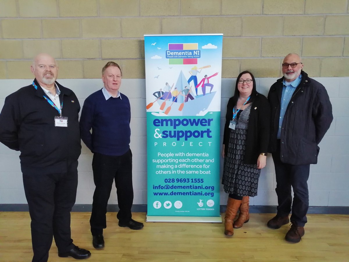 Dementia_NI's tweet photo. Ready and excited for the #MenInTheMiddle event today where our membrrs Davie, Stephen and Paul will be talking about their experiences of living with #dementia https://t.co/1vh18aKK8E