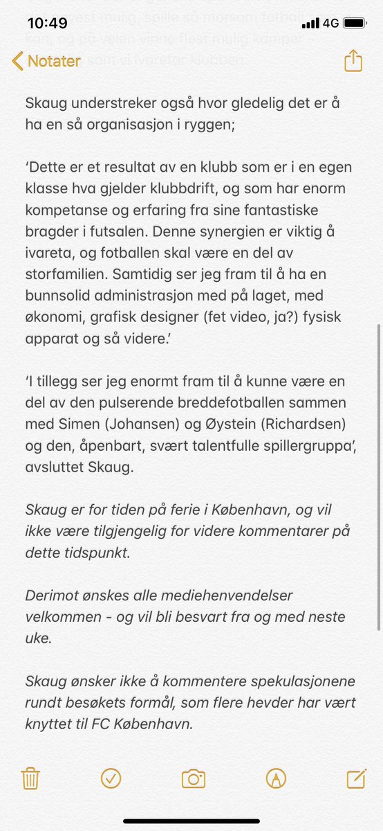 skaugm's tweet photo. pressemelding vedrørende siste tids spekulasjona

@itromsosporten @bladetnordlys @TynnasAnders @MortenKilling @LarsPet 

@sjarmtrollan https://t.co/fq7L3A0tdc