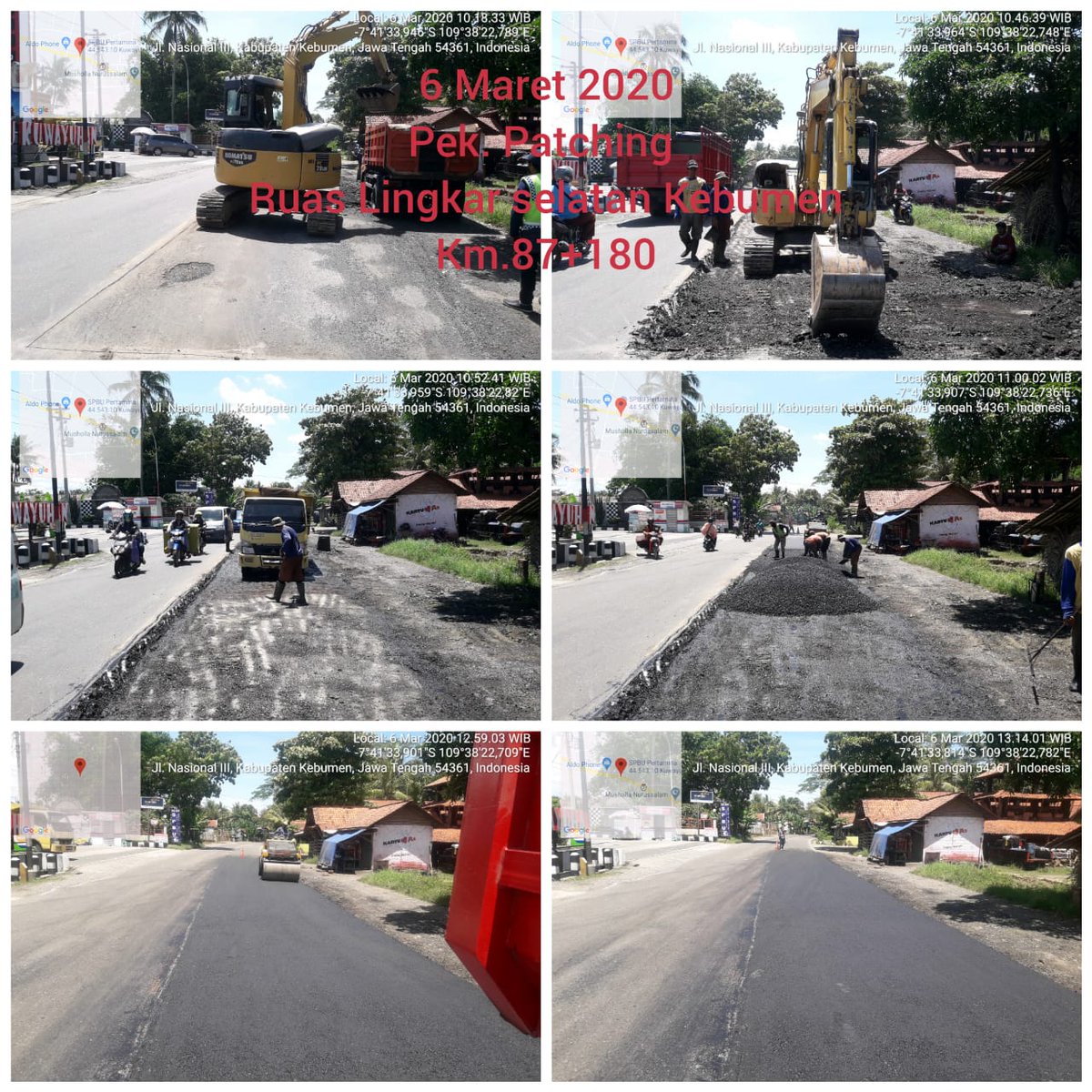 Pekerjaan patching hotmix di ruas jalan lintas selatan Jawa Tengah di Kabupaten Kebumen &amp; Purworejo
@infobbpjn7 
<a href="/ganjarpranowo/">Ganjar Pranowo</a> 
@dpubmckjateng 
<a href="/bpj_magelang/">BPJ Wil Magelang #JalanCantik #JatengGayeng</a> 
<a href="/LaporGub_/">LaporGub!</a>
