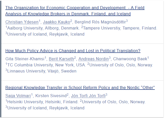 How is evidence used in #Nordic #education #policy? Thread has some thoughts on "Evidence and Expertise in Reform Making Processes" in the Nordic countries drawing on the POLNET (<a href="/source_edu/">Source by OURCE</a>) project (PI @drsivesind). Symposium in the #NERA2020. 1/4