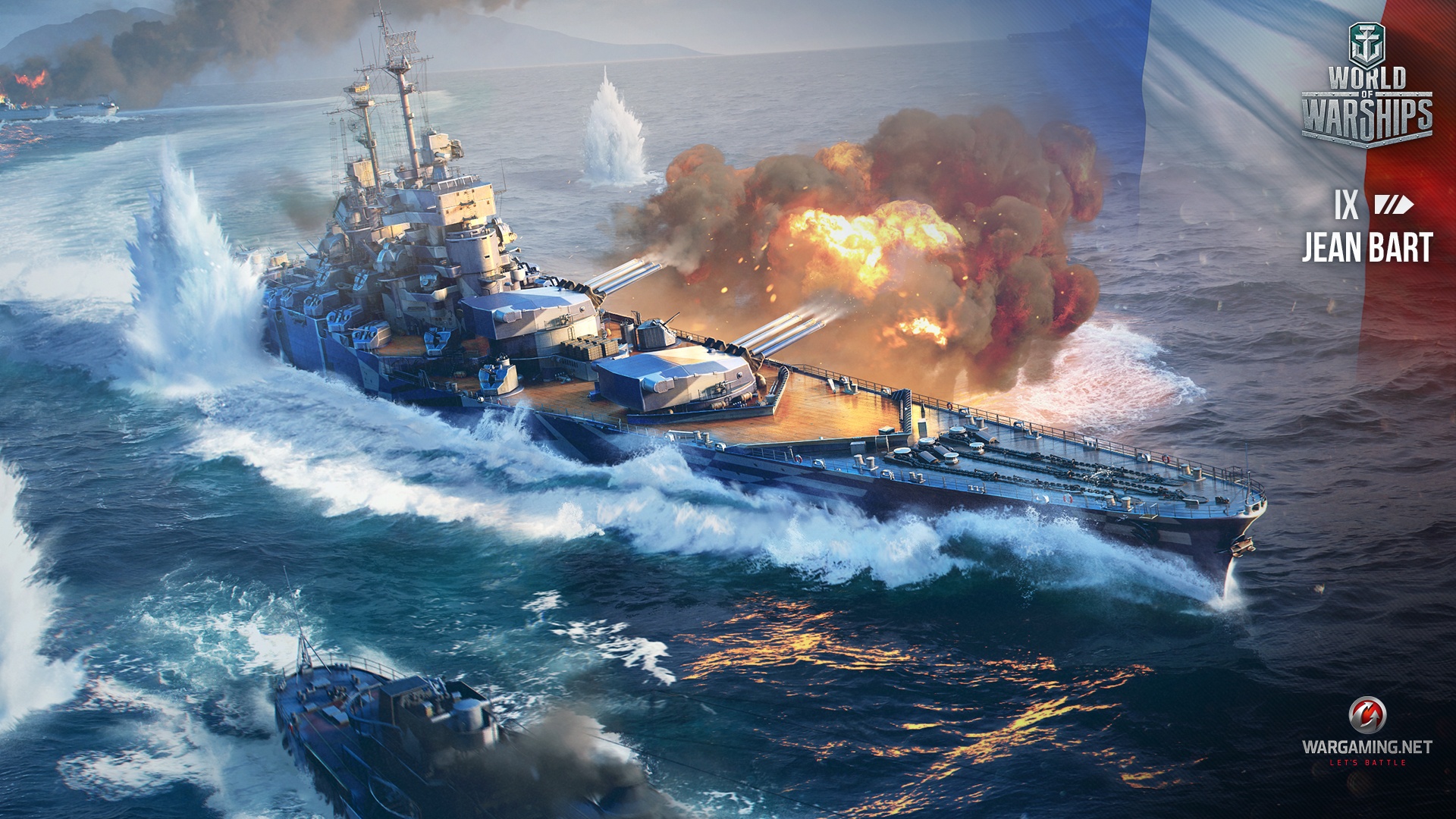 Worldofwarships日本運営 艦長の皆さん 本日3月6日は 最後の戦艦 フランス戦艦 Jean Bart の進水日です Jean Bartは1940年3月6日進水しました 竣工ベースでは歴史上で最後に竣工した戦艦となります Wows ではtier9戦艦として登場し 多大な人気を