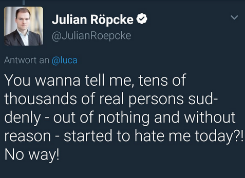 MaxerRonny's tweet photo. @ColoniumKoeln @BILD @JulianRoepcke @BILDblog Well, #Goebbels had brains, whereas #JihadiJulian is a plain, genuine mor0n😄

#Syria #TSK #Idlib #SAA #COVID19 #COVIDー19 https://t.co/GCnh1gaipz