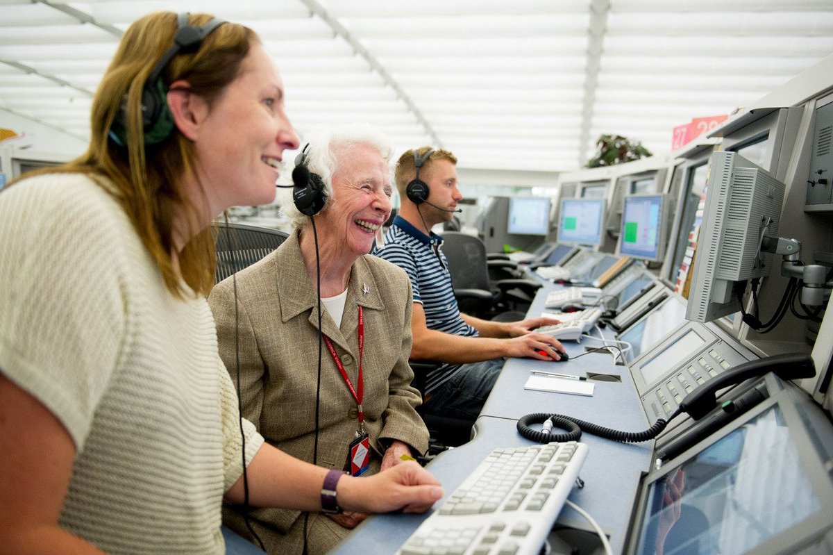 NATS's tweet photo. 🎉 COMPETITION TIME 🎉 We're giving 25 lucky winners the opportunity to win one of our commemorative retro patches. All you have to do is spot the FIVE differences in the photo of Yvonne Sintes, the first female air traffic controller, below #ATC100 T&amp;C's: https://t.co/3MtVg9rEBf https://t.co/V9qiknk0Jj
