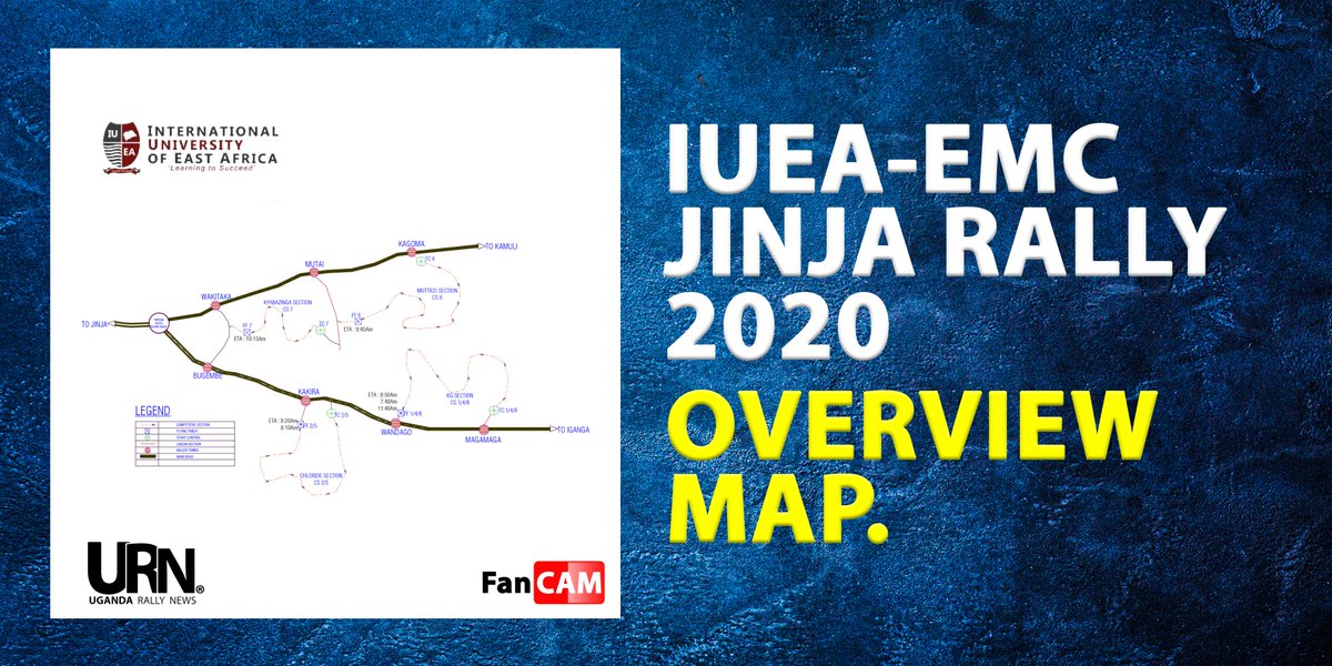 URN_Motorsport's tweet image. Don't be left out with best viewing points. Catch every moment of action with the #OverviewMap of IUEA - EMC Jinja Rally 2020.

#CAUTION : Always remember that a #Safe_Rally is a #Good_Rally So endeavour to stand in safe spectator zone and avoid #Black_Spots.

#URN 
#URNFanCAM