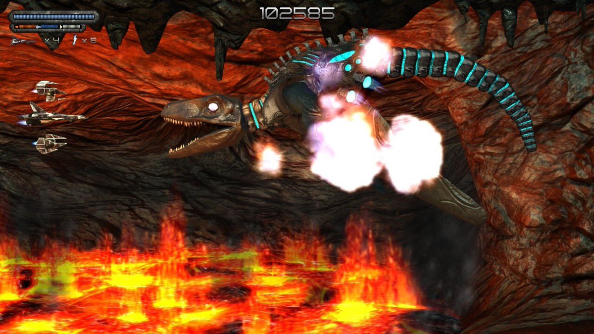 JoachimHesse's tweet photo. Nachdem ich #SpaceBlaze noch unter dem Namen #Katakis2 kennen lernte, hatte ich mich gefreut, es zufällig für #Switch/#PS4 zu entdecken. Aber puh, das Design macht fast alles falsch. Der Todesstoß ist die Pillepalle-Bewaffnung nach Lebensverlust. Schade. https://t.co/JxCQ5oxRSp