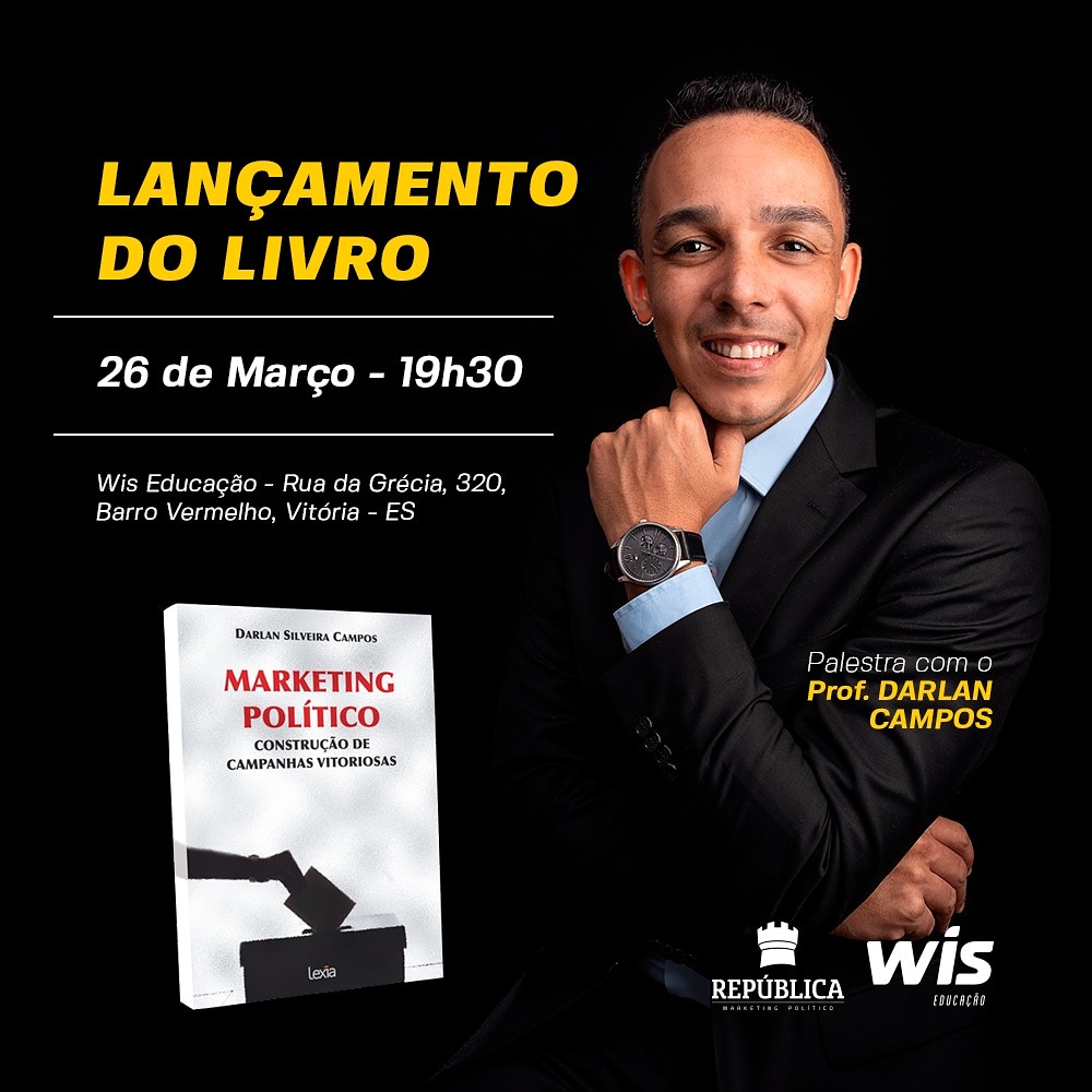 Darlan_Campos's tweet photo. É com grande alegria que convido a todos para o lançamento do meu segundo lviro de #marketingpolitico: "Marketing Político - construção de campanhas vitoriosas".

O livro já está disponível nas livrarias digitais: 
https://t.co/LWxNh7Ai6Q

Te espero lá! https://t.co/OC0wAyPzvB
