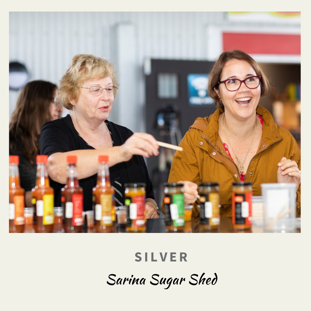 TheQTIC's tweet image. Sarina Sugar Shed has taken out SILVER at the Australian Tourism Awards!! 😀🎊
The team won in the category Excellence in Food Tourism. #QATA19 
#australiantourismawards #queenslandtourism Visit Mackay, Queensland, Australia Mackay Regional Council