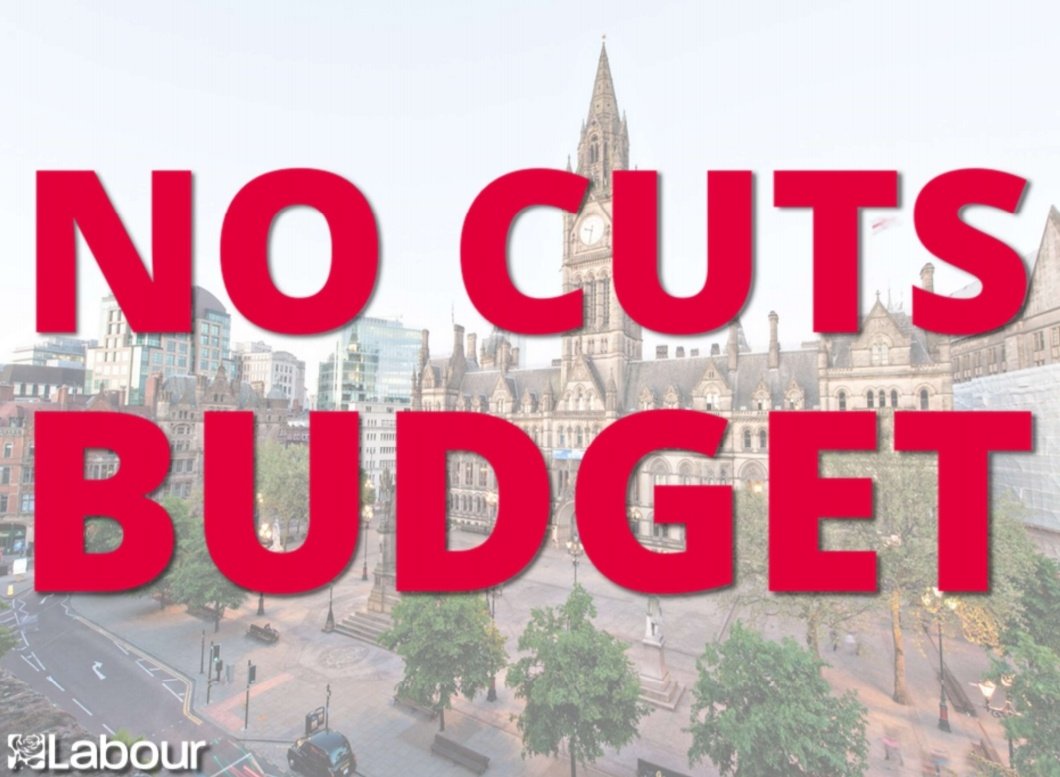 McrLabour's tweet photo. Manchester City Council is delivering a NO CUTS budget
Despite the continuing cuts from the Tory government, this council is endeavoring to ensure residents won't be affected. #MCCBudget https://t.co/LpjPfBJwOS