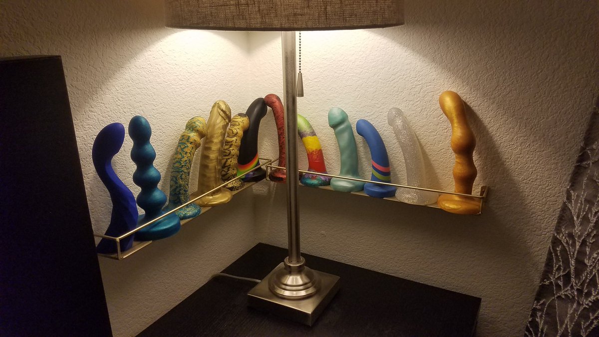 Tonight's ADHD project: bedside sex toy shelves