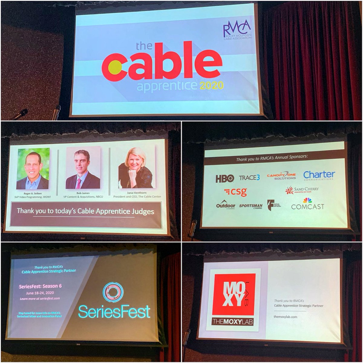 m_t_c_tweets's tweet photo. Good morning! Today is the day! We are setting the stage & counting down to the #2020CableApprentice case competition with our 3 teams of finalists. Good luck & thanks to all of our mentors, partners, judges, students, RMCA members, & sponsors for helping to make today possible! https://t.co/6PT48puE41
