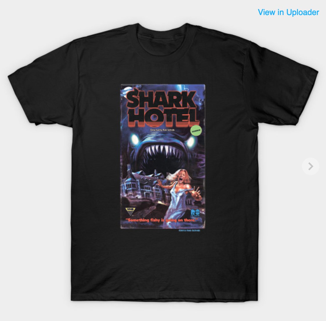RobSchrab's tweet photo. *1 DAY ONLY! -- SAVE 7 BUCKS on all T-Shirts at #SchrabHomeVideo #VHS #SlashbackVideo #horror https://t.co/RF2yXP1xuT https://t.co/VUIgttvY88