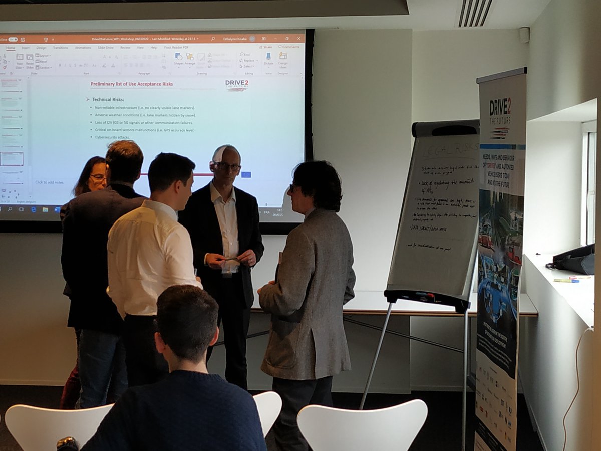 Drive2future's tweet photo. We have finished the 1st #Drive2theFuture #workshop with so many useful inputs and feedback. Thank you to all participants for the time and knowledge
@Drive2future @EU_H2020 #drive2thefuture #D2F #Drive2Future #H2020Transport @inea_eu, @EU_Commission , #EUTransportResearch https://t.co/Xhs1fYMt7M