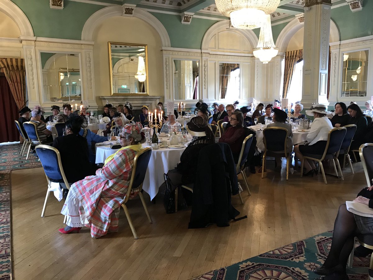 LordMayorBD's tweet photo. Many ‘Ladies with hats’ at the Lord Mayor’s Ladies Day’ event at the Midland Hotel https://t.co/YsjS8BhPf2