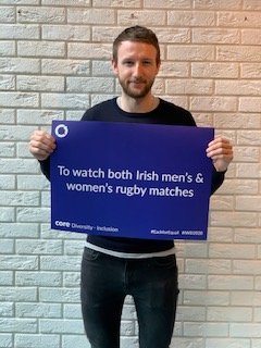 CoreSponsorship's tweet photo. Here are some of our personal pledges. As a business we pledge to provide our clients with a balanced slate of opportunities @20x20_ie #IWD2020 #ShowYourStripes https://t.co/WaW4sRAnXo