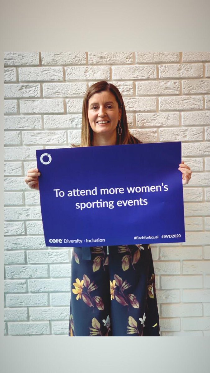 CoreSponsorship's tweet photo. Here are some of our personal pledges. As a business we pledge to provide our clients with a balanced slate of opportunities @20x20_ie #IWD2020 #ShowYourStripes https://t.co/WaW4sRAnXo