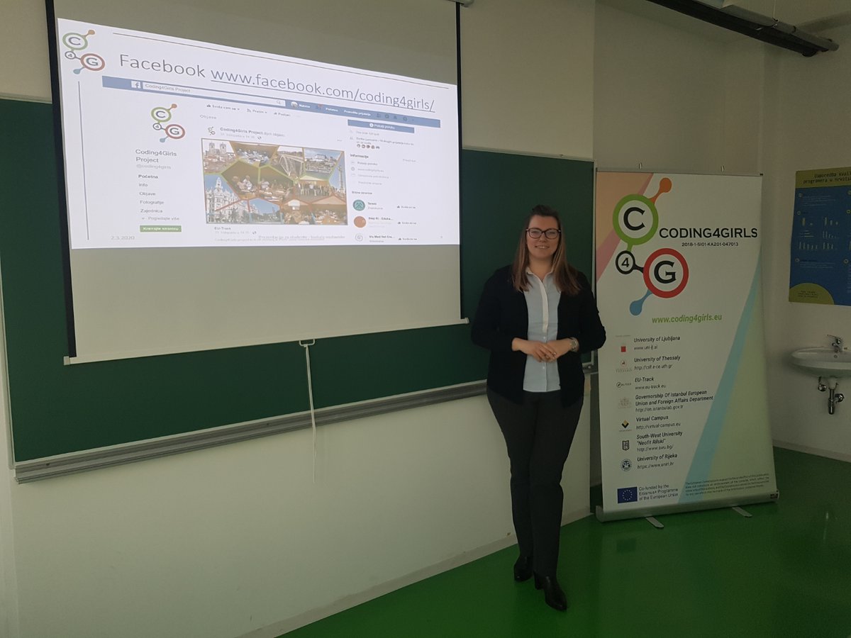 eu_track's tweet image. Research Class about the CODING4GIRLS project was organized at University of Rijeka, Department of Informatics (UNIRI) on Monday 2nd of March 2020.
Dr. Martina Holenko Dlab presented the information about the project
#coding4girls #STEM