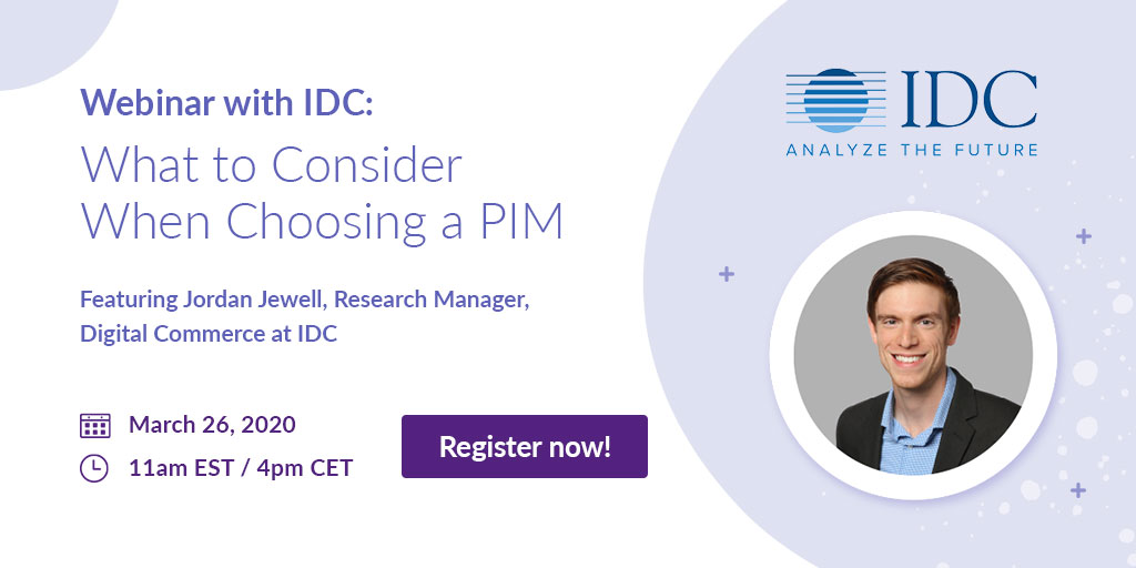 What do you need to know to choose a #PIM? Find out! Join Akeneo and special guest <a href="/jjewell4/">Jordan Jewell</a> from <a href="/IDC/">IDC</a> on March 26 for our webinar: What to Consider When Choosing a PIM. Register today! #PXM ow.ly/sZdO50yDN5B