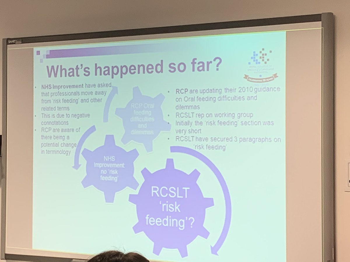 Karrenbacs's tweet photo. Such wonderful and thought provoking discussion on ‘Risk Feeding’! I can’t wait to see how this topic evolves over the next year! #SLTFrailty #riskfeeding #dysphagia #SLT https://t.co/gxlMg5JM6m