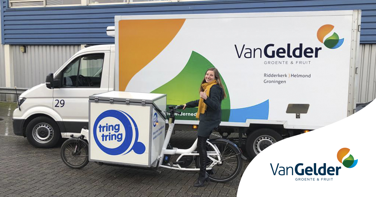 100% GROEN 🌍

Duurzaamheid staat bij ons hoog in het vaandel. Gisteren vond daarom in samenwerking met <a href="/TringTring/">TringTring</a> de eerste levering per fiets plaats. Met deze speciale bakfietsen kunnen we onze klanten op een hele duurzame manier voorzien van hun bestellingen!