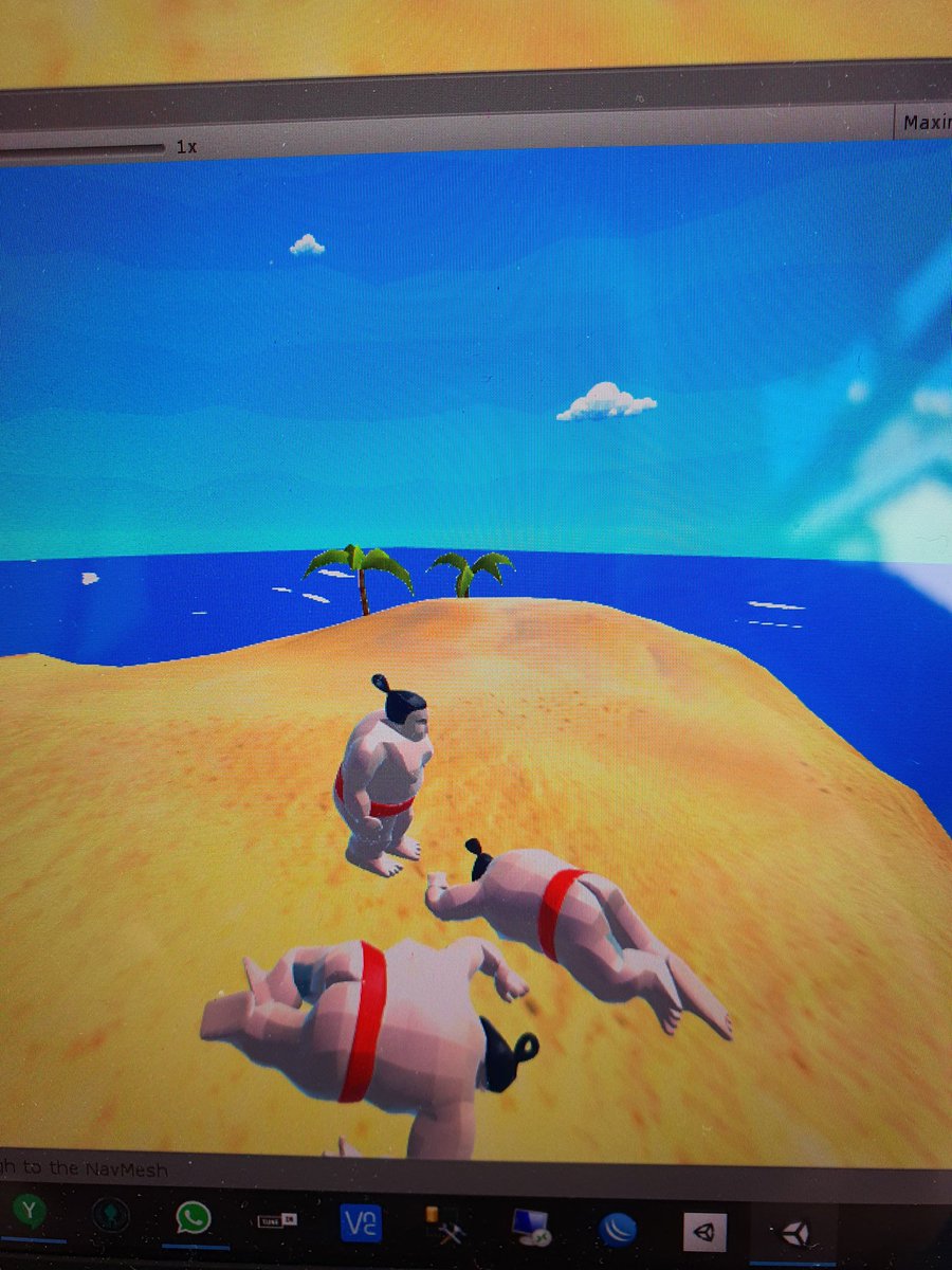 pixelknights's tweet photo. Ooh dear, not sure our latest development isn't turning into a Saturday night simulator :) https://t.co/Hnz6eHRqBc