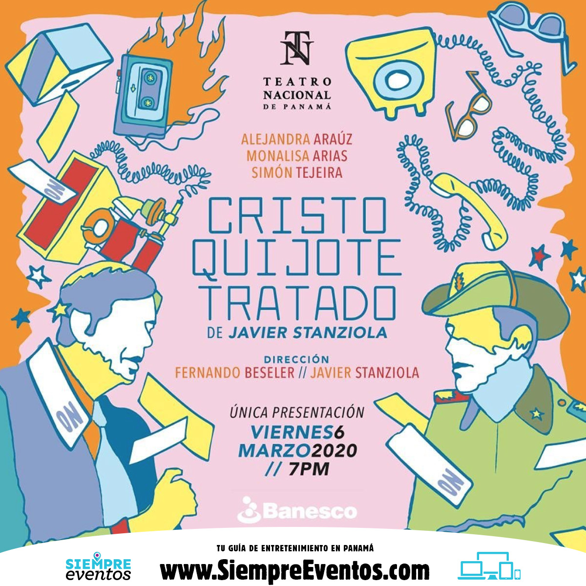 “Cristo Quijote Tratado”, es una sensacional obra, dirigida por Fernando Beseler / Javier Stanziola, con un equipo de elenco de primera.
.
Más detalles en nuestra página web: siempreeventos.com/es
.
.
#Panamá#culturapty#agendapty#teatro#obra#actuación#dirección#elenco