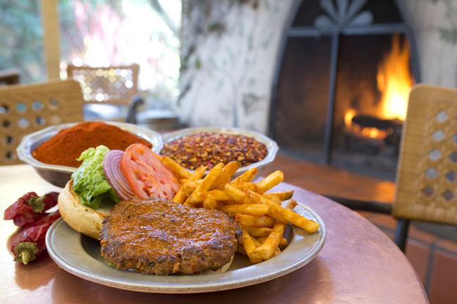DelCharroSF's tweet photo. Red Chile Burger- Ground beef seasoned with red chile sauce. Is it Friday? Yes, it is. You made it. #redchile #burger https://t.co/4XahdNLXQA