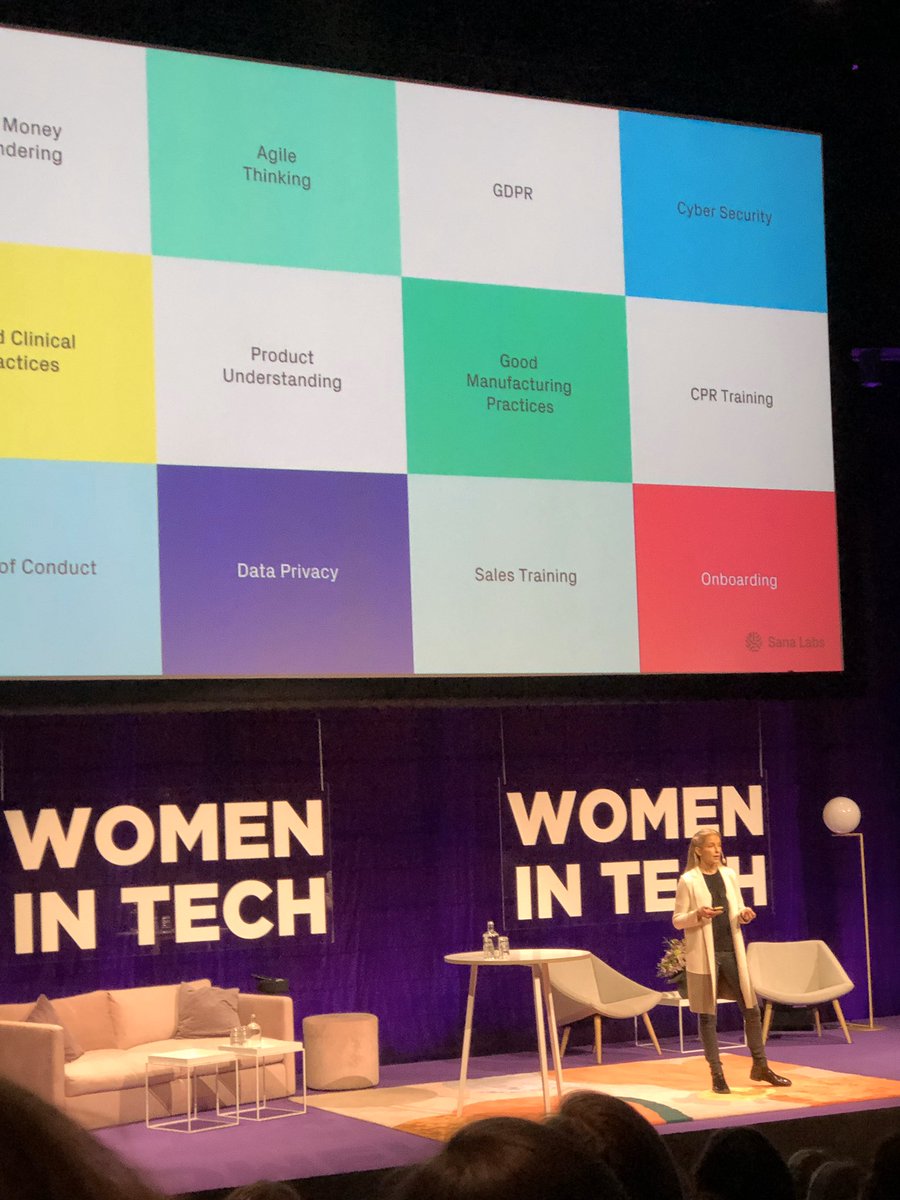 Personalized learning at scaled fueled by AI 🤖 

<a href="/sanalabs/">Sana</a> co-founder <a href="/AnnaBNordell/">Anna Nordell Westling</a> presents learning time cut in half ⏰ , 75% faster skill assessment 🔬 and three times longer memory retention of what you just learned 🧠 

 #WITsthlm2020 #future #society #giveme