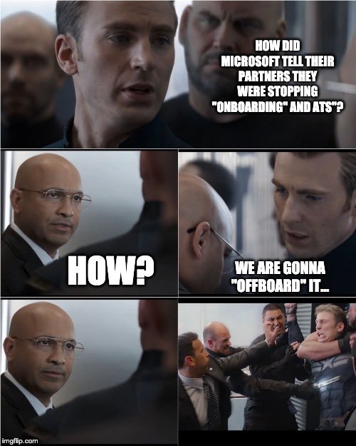 CEM_BusinessSol's tweet photo. #CaptainAmerica has his fare share of jokes! Clearly #Hydra doesn't get it!
•
•
#Microsoft #CaptainAmerica #Onboarding #ATS #ApplicantTrackingSystems #Meme #CEMBS #BusinessSolutions https://t.co/s6lTXUFanW