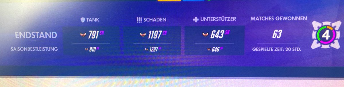 sweschu's tweet image. Also ich bin ganz zufrieden. #Overwatch #Season20 #NotAPro